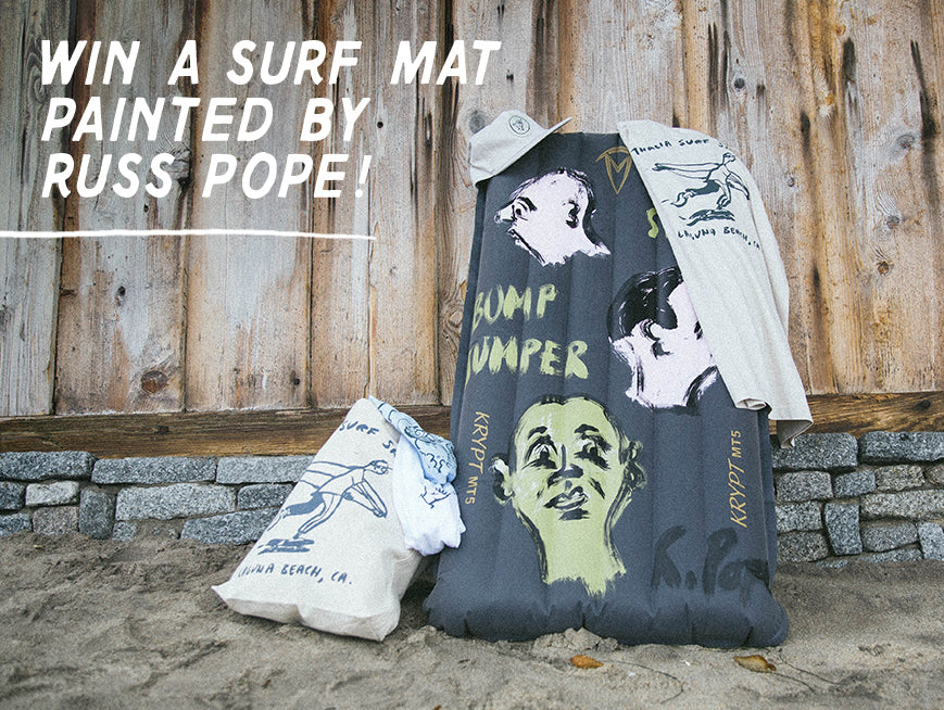 Win a Surf Mat Painted by Russ Pope!