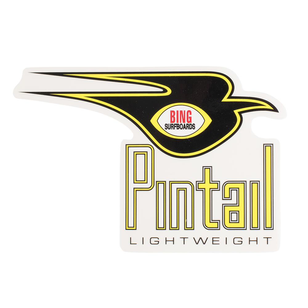Bing Surfboards Pintail Lightweight Sticker 5.75x3.75