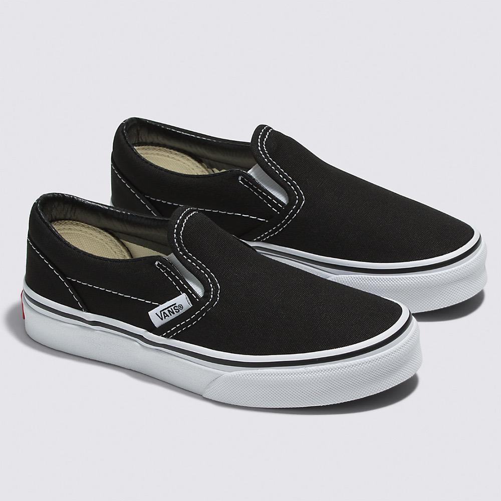 Kids white vans slip ons online