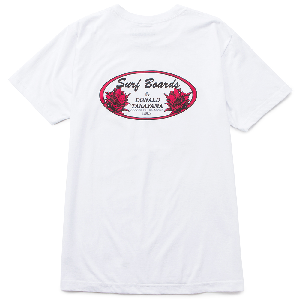 Donald Takayama Oval Tee | Legendary Shaper Surf Logo Classic