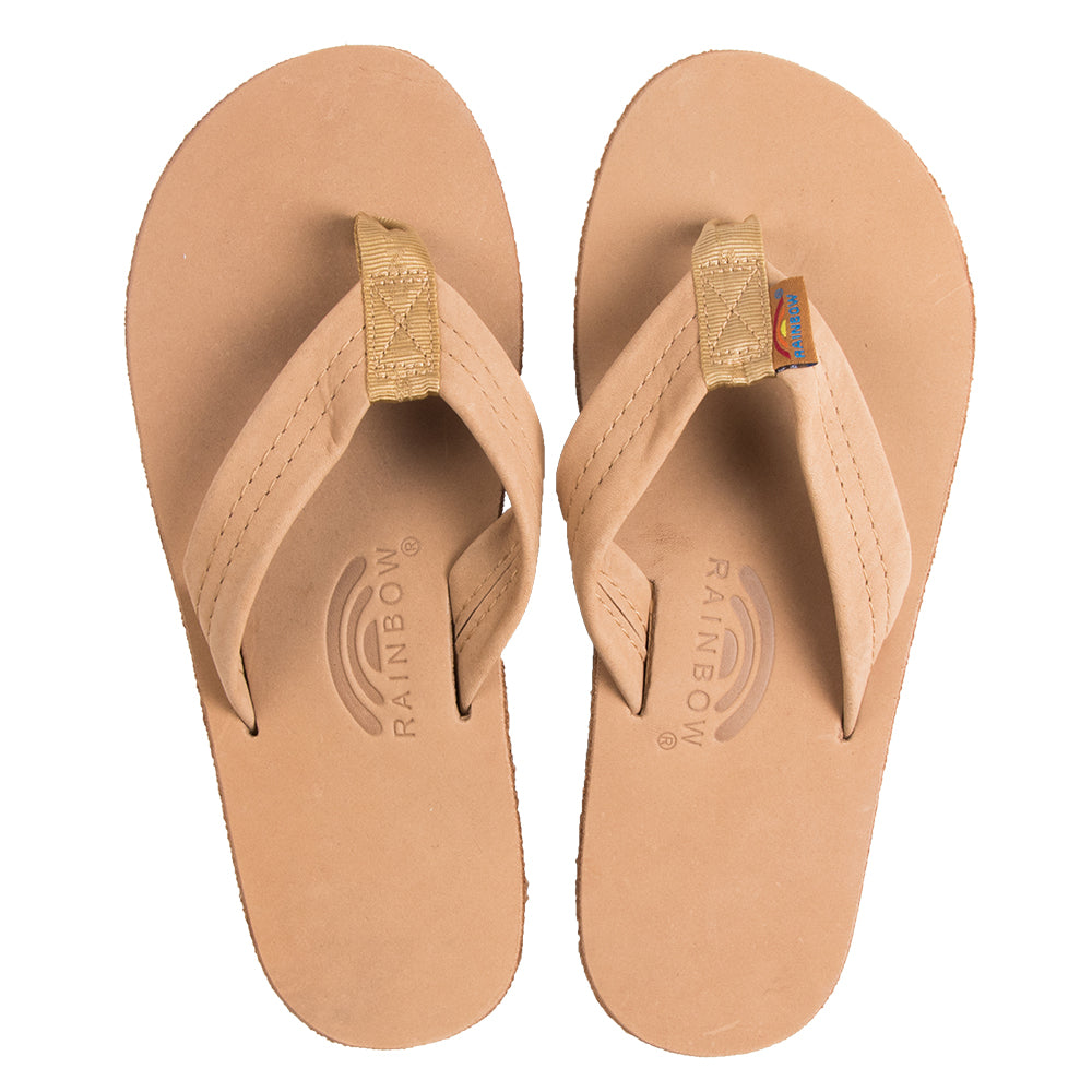 Rainbow Sandals Double Layer Mens Sandals Sierra Brown | Leather