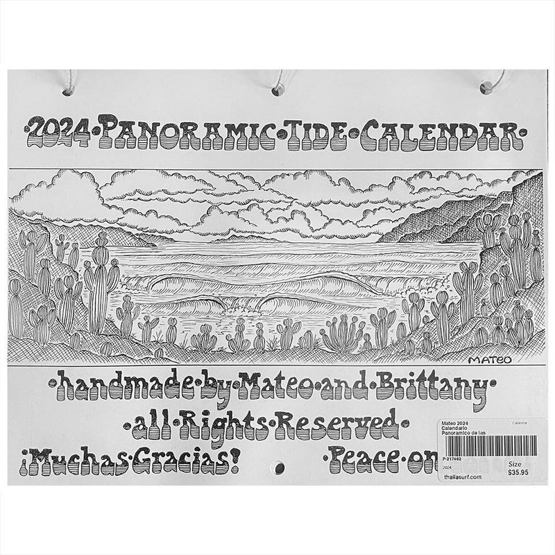 Mateo 2024 Calendario Panoramico de las Mareas Calendar