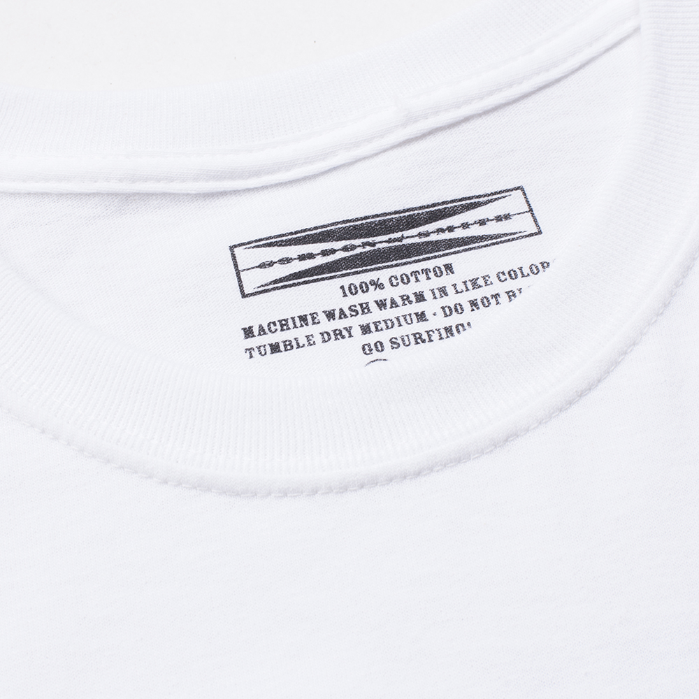 Gordon and Smith Original Logo Mens Classic Tee, White, view 4