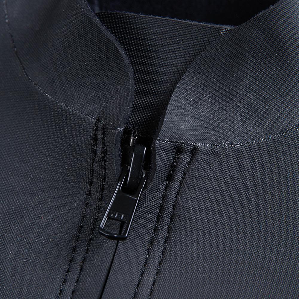 Thalia Surf Embossed Front Zip Jacket Mens Wetsuit, Black, view 7