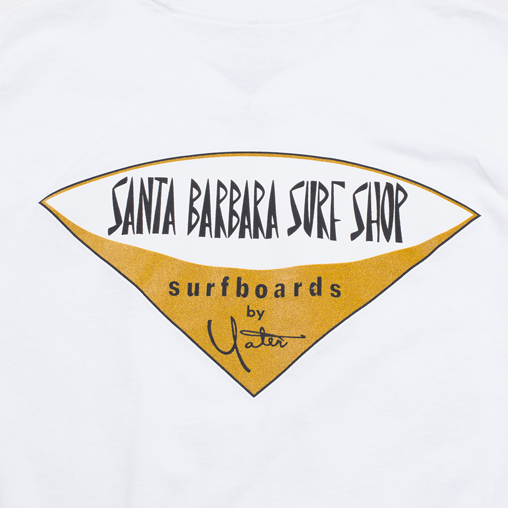 Yater Surfboards Mens Classic Tee, White, view 5