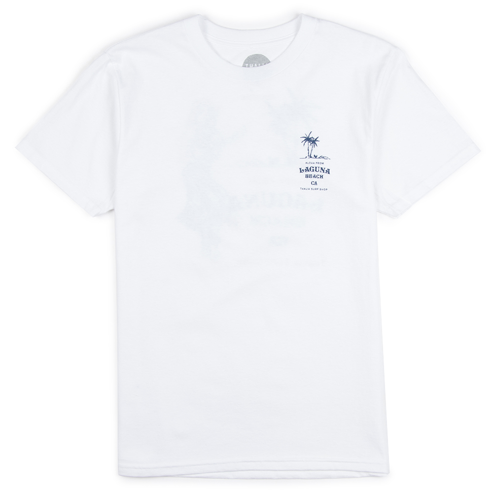 Thalia Surf Hula Mens Tee, White, view 3