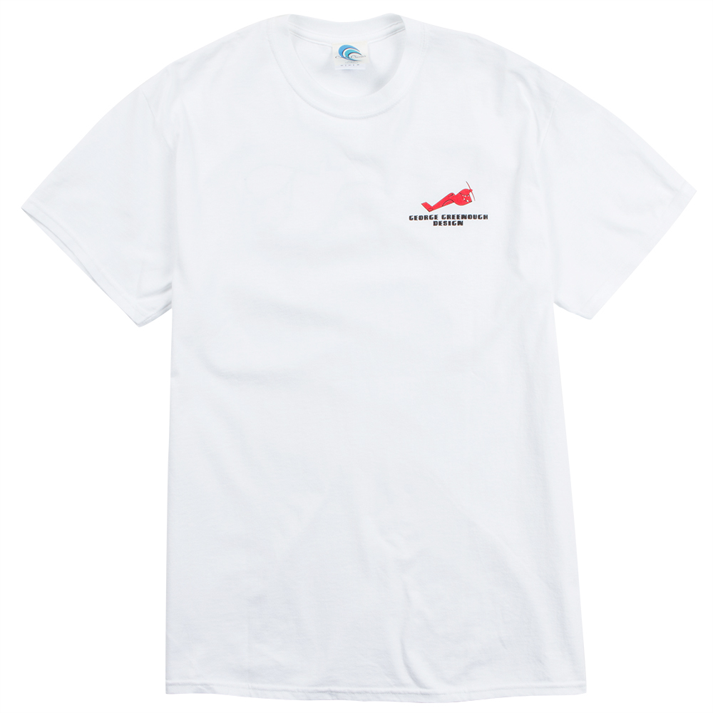 George Greenough Mens Classic Tee, White, view 2