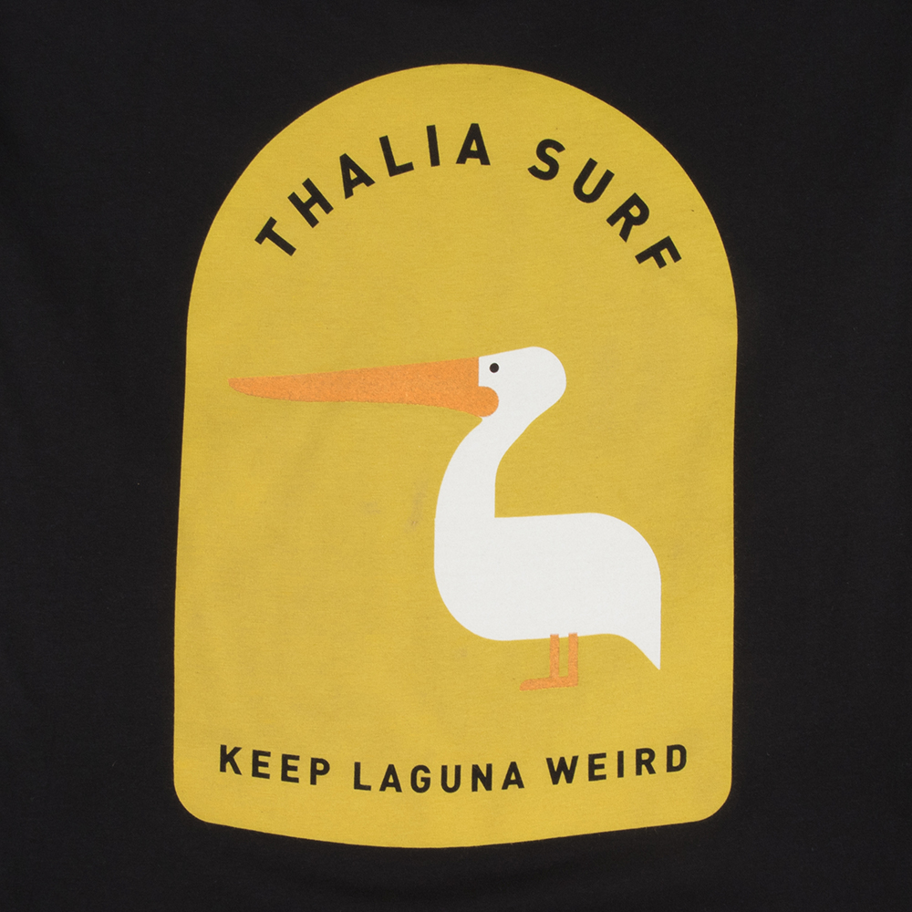 Thalia Surf Keep Laguna Weird Mens Longsleeve Tee, Black, view 4