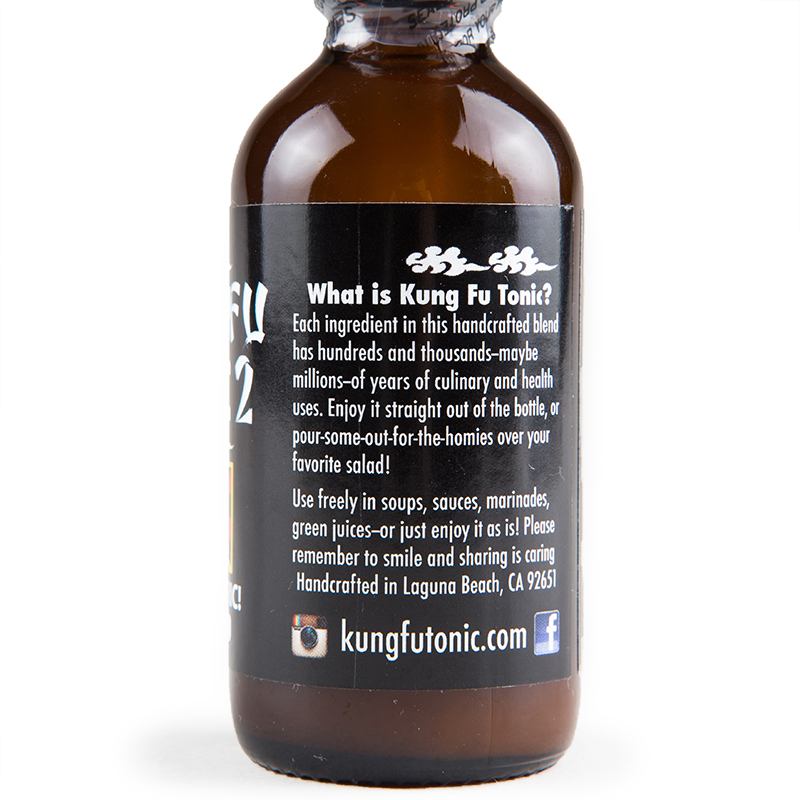 Kung Fu Tonic 2 w/ Turmeric 2oz bottle, view 2