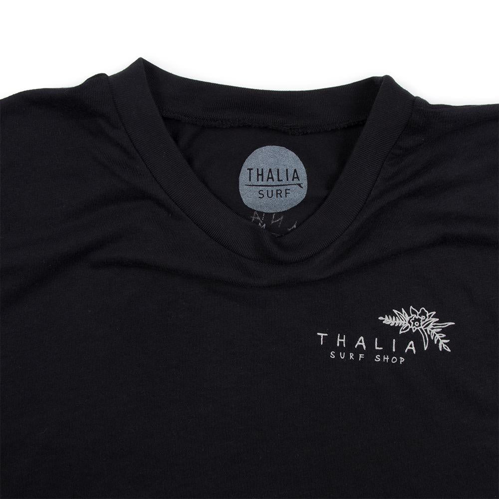 Thalia Surf Bus Trim Cropped Womens Tee, Black, view 5