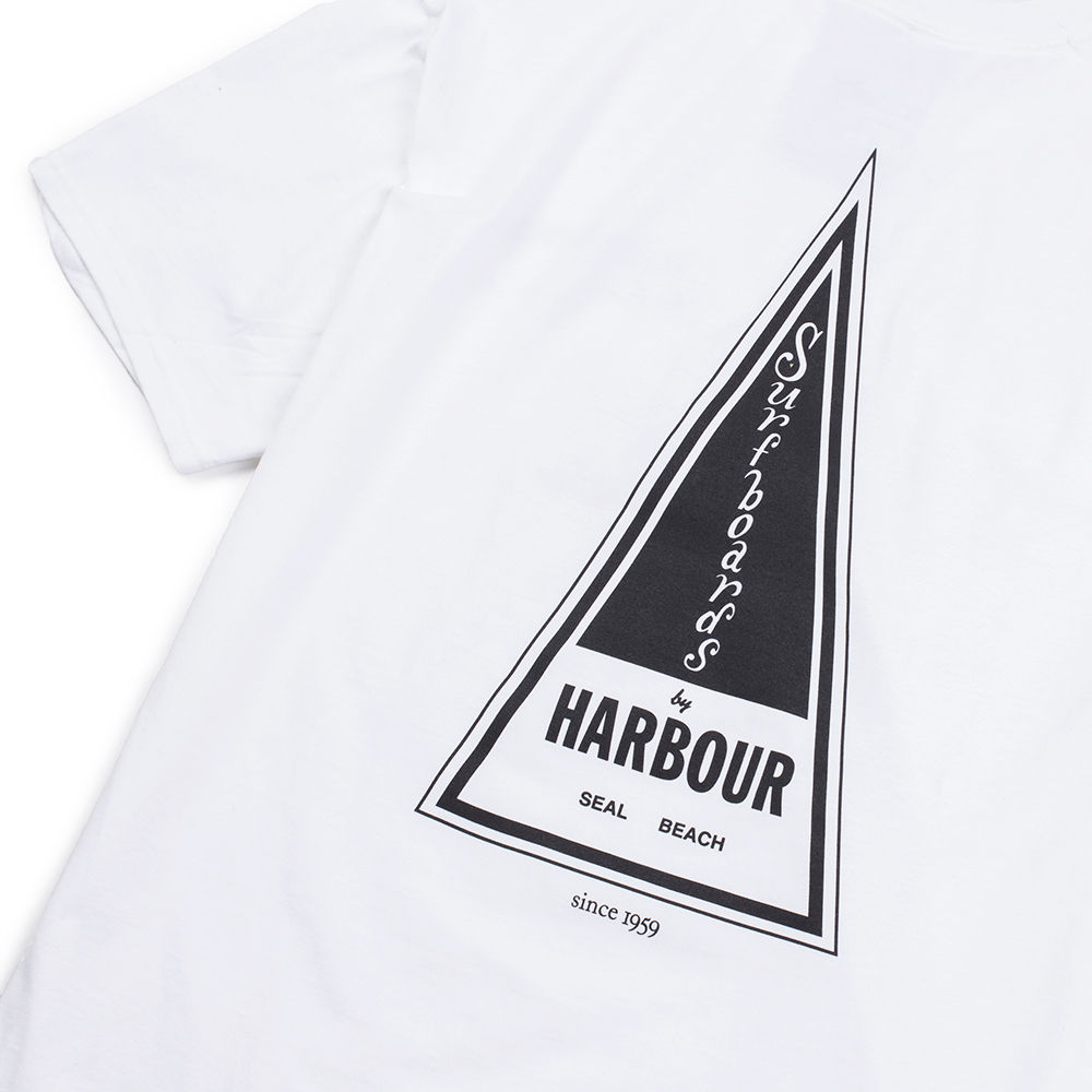 Harbour Triangle Mens Classic Tee, White, view 4