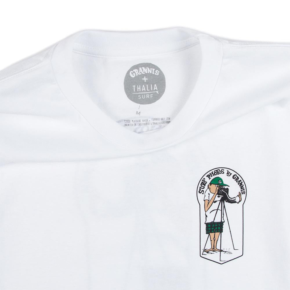 Leroy Grannis Mens Classic Tee, White, view 4