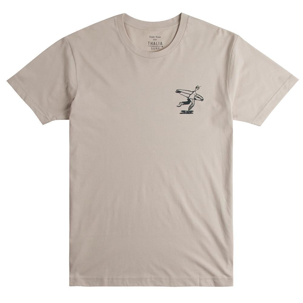 Thalia Surf x Russ Pope Skater Mens Tee, Bone, view 2