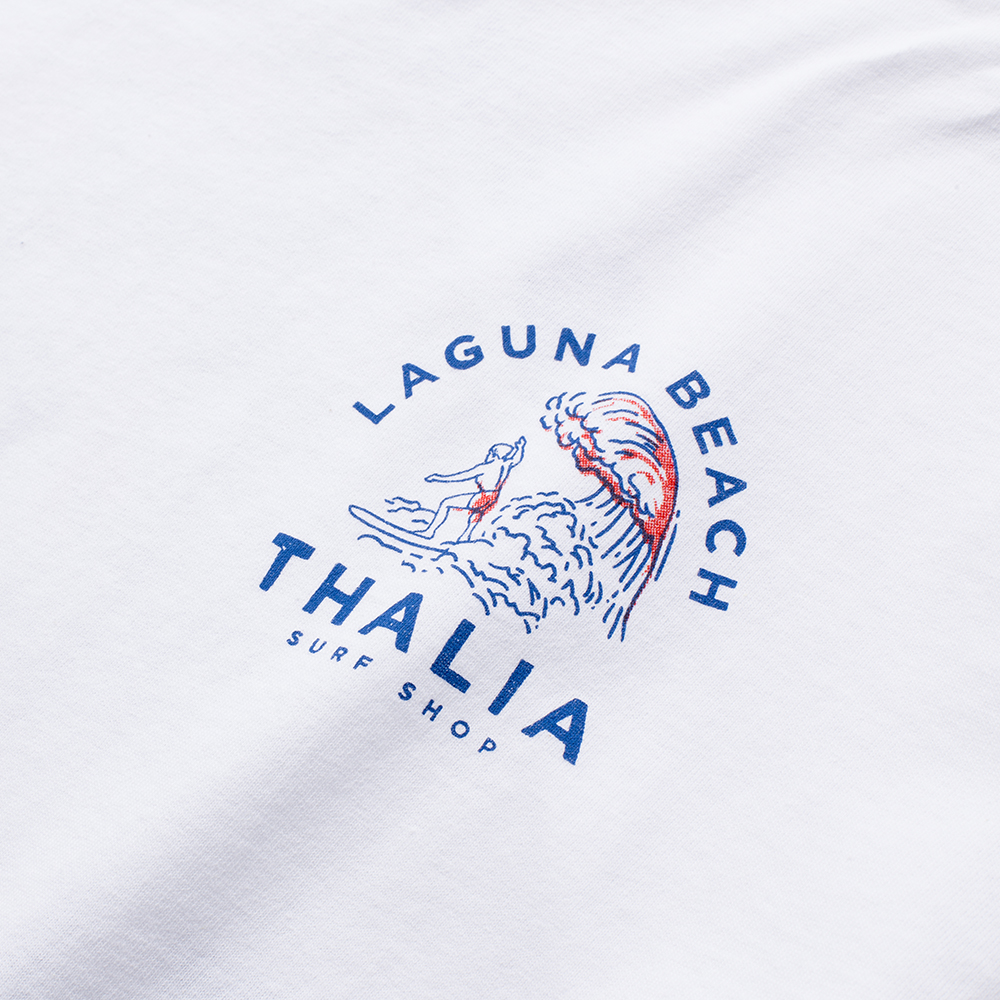 Thalia Surf Womp Mens Tee, White, view 3