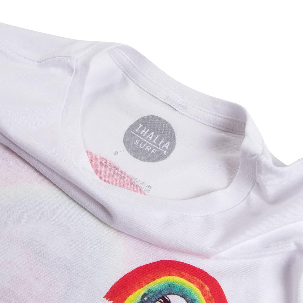 Thalia Surf The Rainbow Womens Tee, White, view 6