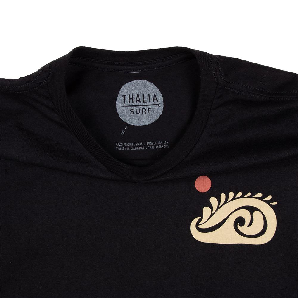Thalia Surf Single Shell Cropped Womens Tee, Black, view 4
