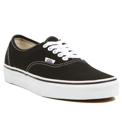 Vans Classics Authentic Black Mens Shoes, view 2