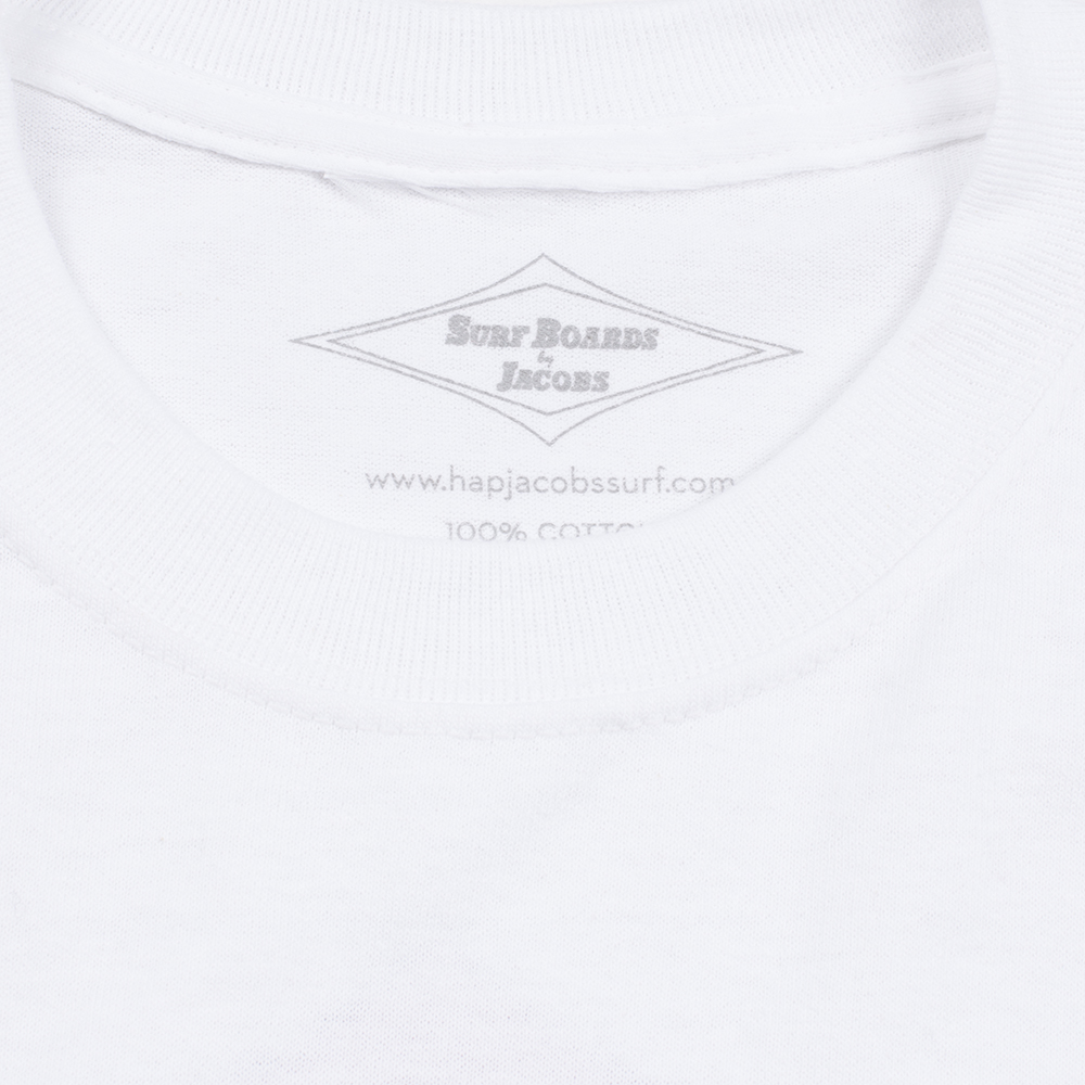 Jacobs Surfboards Mens Classic Tee, White, view 4