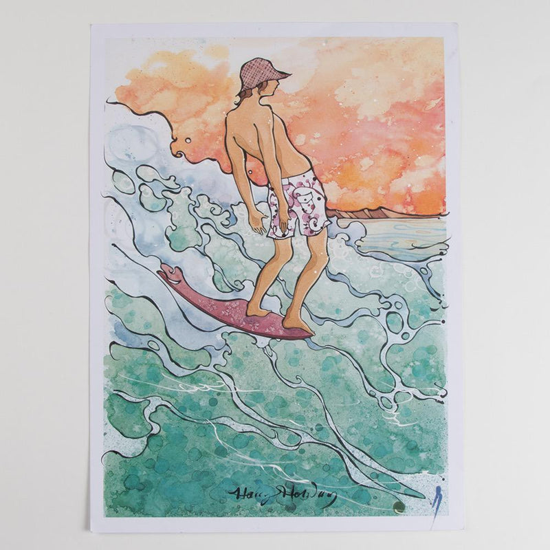 Harry Holiday Tight Walker Print