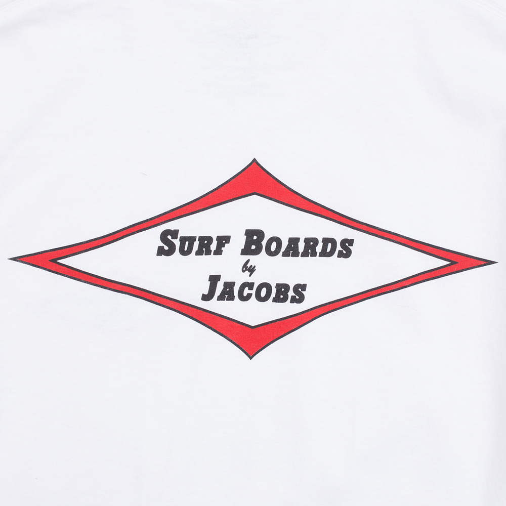 Jacobs Surfboards Mens Classic Tee, White, view 5