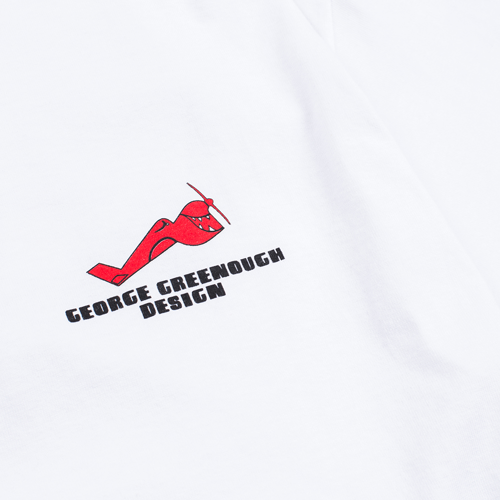 George Greenough Mens Classic Tee, White, view 3