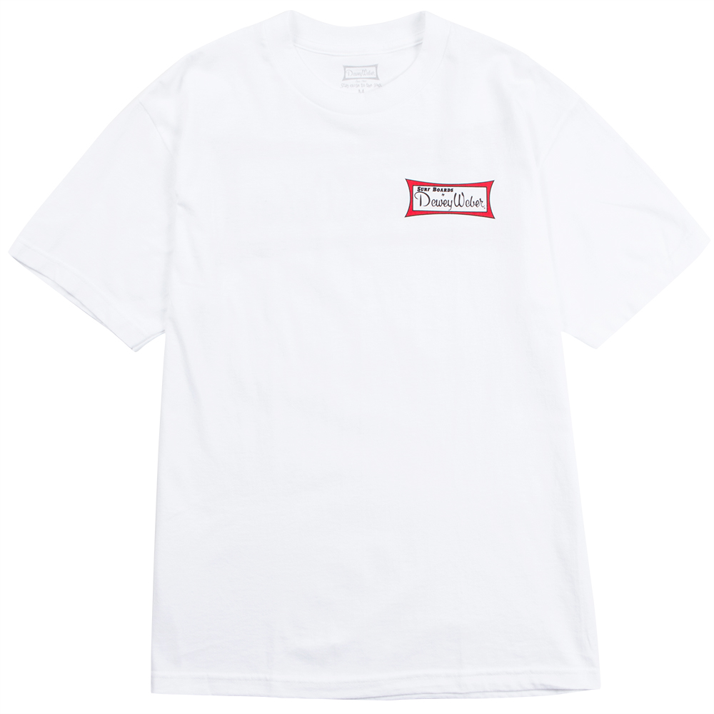 Dewey Weber Mens Classic Tee, White, view 2