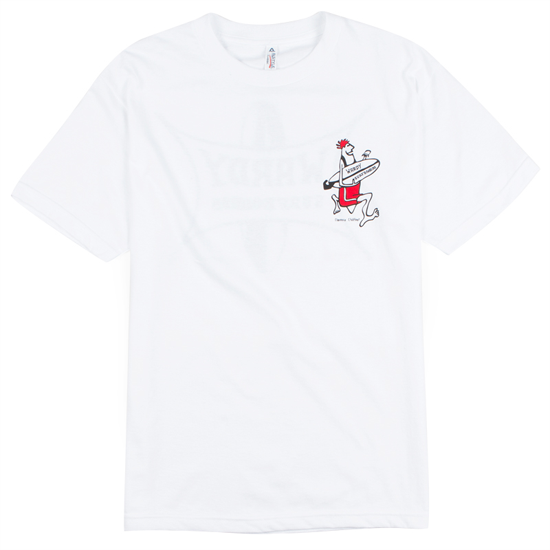 Wardy Surfboards Mens Classic Tee, White, view 2