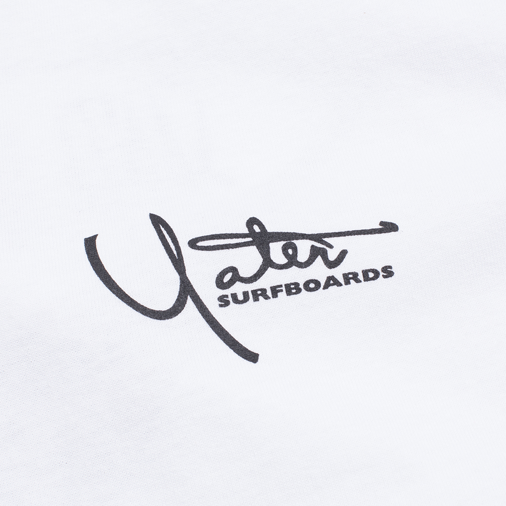 Yater Surfboards Mens Classic Tee, White, view 3