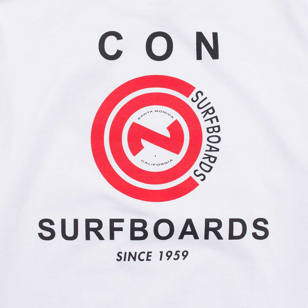 Con Surfboards Con "1959" Mens Classic Tee, White, view 5