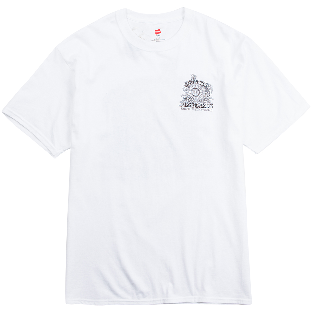 Country Surfboards Logo Mens Classic Tee, White, view 2