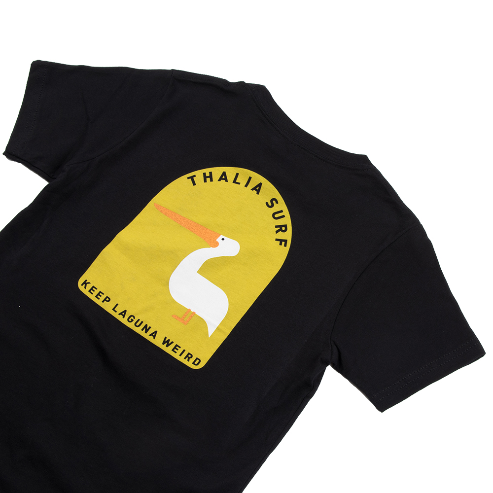 Thalia Surf Keep Laguna Weird Kids Tee, Black, view 3