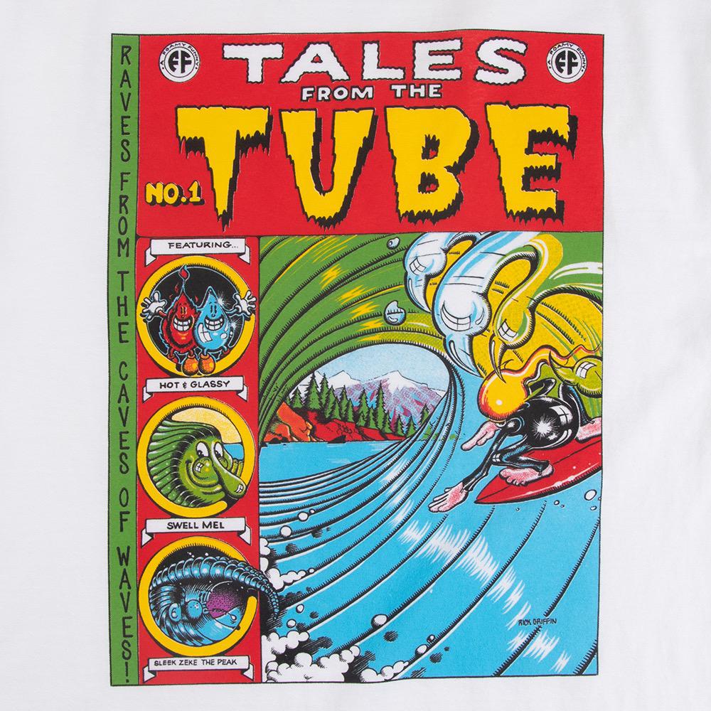 Rick Griffin Tales From The Tube Comic Mens Classic Tee, White, view 4