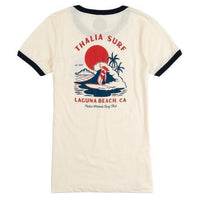 Thalia Surf Bottoms Up Womens  Ringer Tee