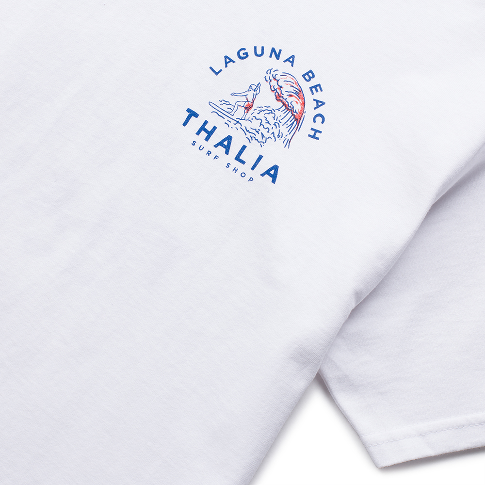 Thalia Surf Womp Mens Tee, White, view 5