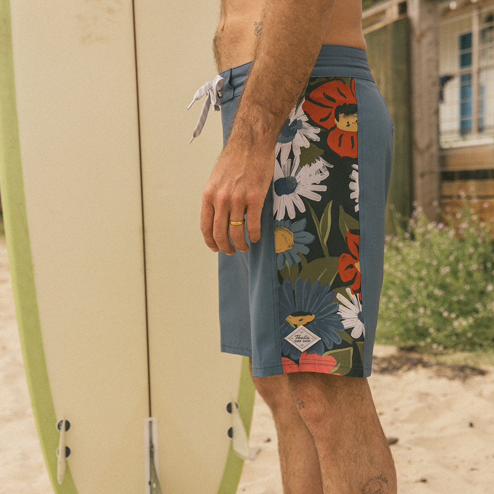 Thalia Surf Flower Panel Mens Boardshorts