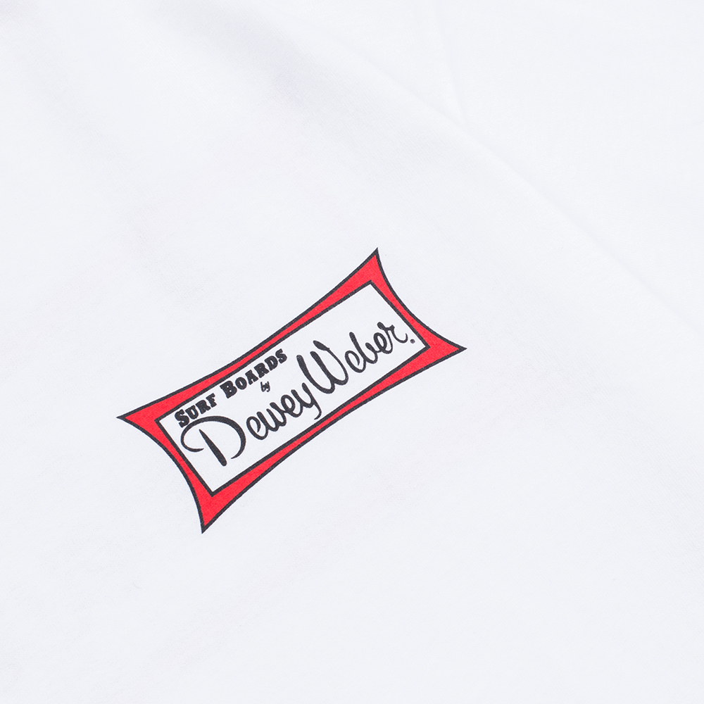 Dewey Weber Mens Classic Tee, White, view 3