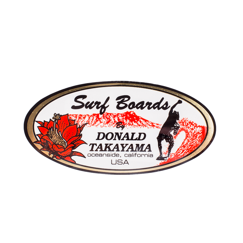 Donald Takayama Classic Oval Sticker