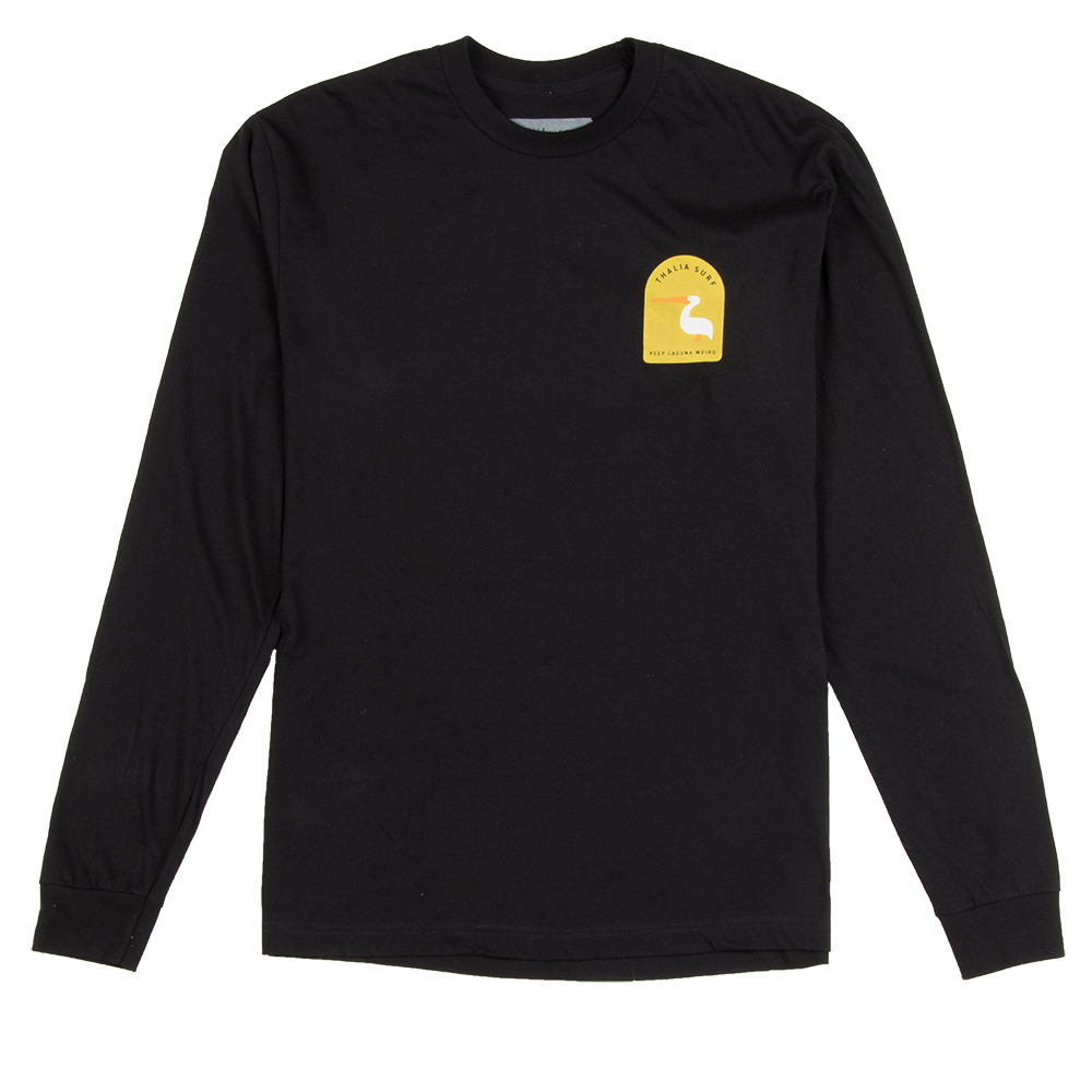 Thalia Surf Keep Laguna Weird Mens Longsleeve Tee, Black, view 2