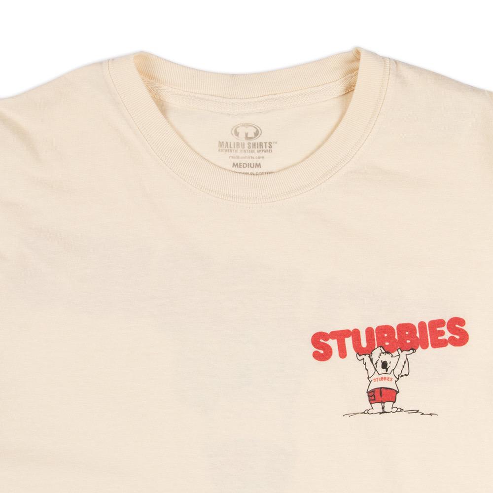 Stubbies Logo Mens Classic Tee, Ivory, view 4