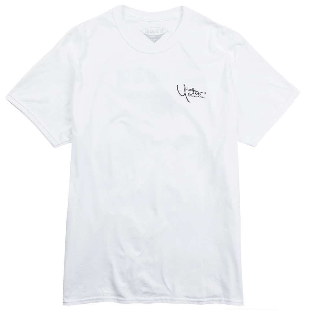 Yater Surfboards Mens Classic Tee, White, view 2