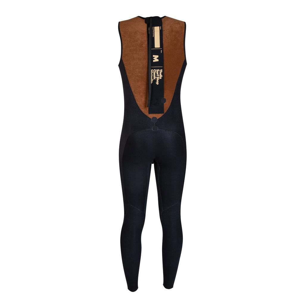 Thalia Surf Embossed Long John Mens Wetsuit, Black, view 4