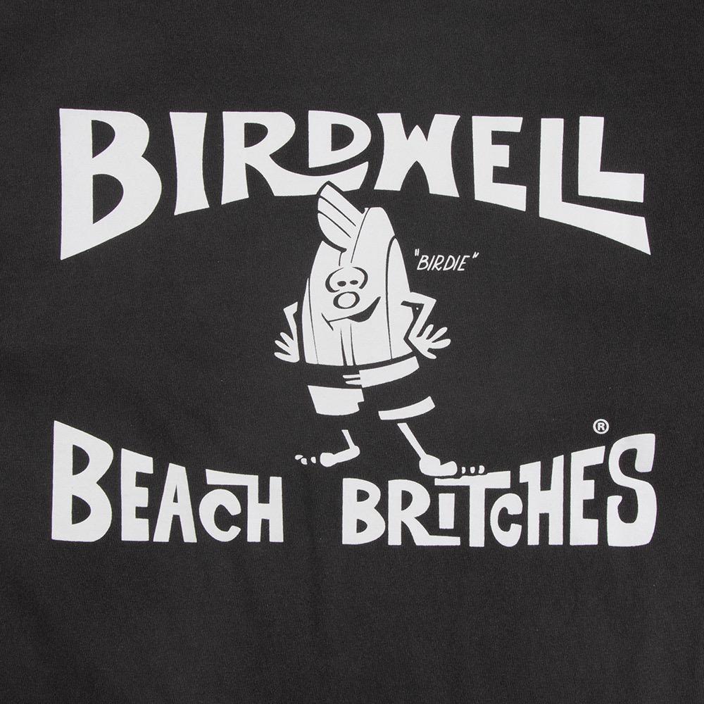 Birdwell License Plate Mens Classic Tee, Black/White, view 4