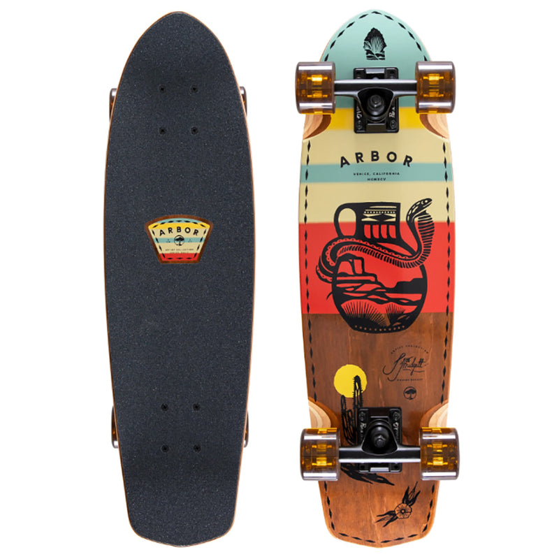 Arbor Cruiser Complete Jess Mudgett Pocket Rocket Skateboard, Multi