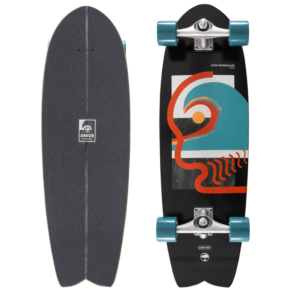 Arbor Complete CX Surfskate Fat Fish Skateboard