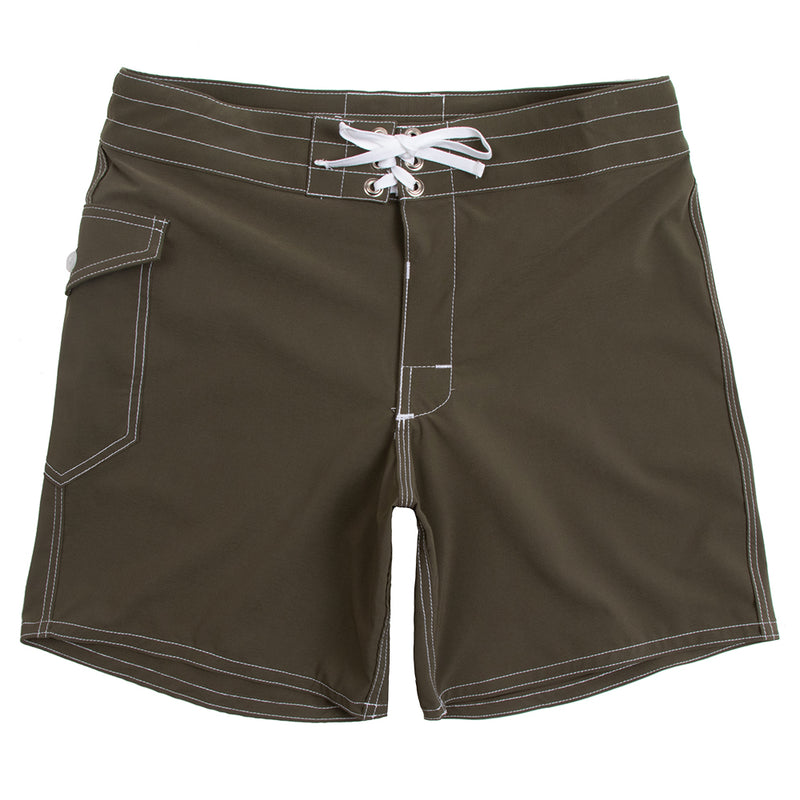 Birdwell 808 SurfStretch Mens Boardshorts, Army