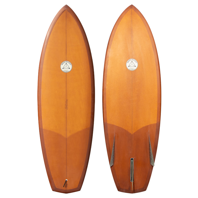 Campbell Brothers 5'7"Bumblebee Surfboard, Brown