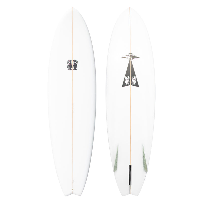 Campbell Brothers 6'6" Egg Light Surfboard, White