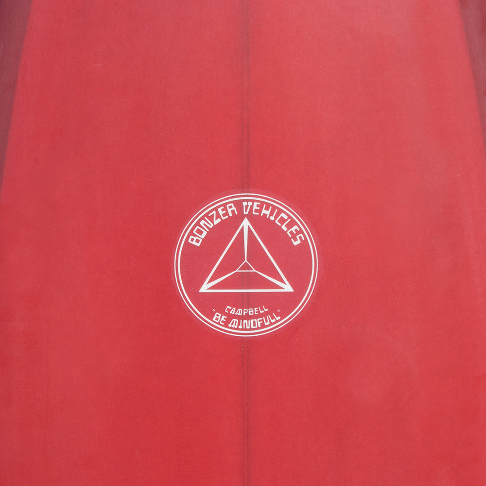 Campbell Brothers 6'6" Russ Short Surfboard, Dark Red, view 2