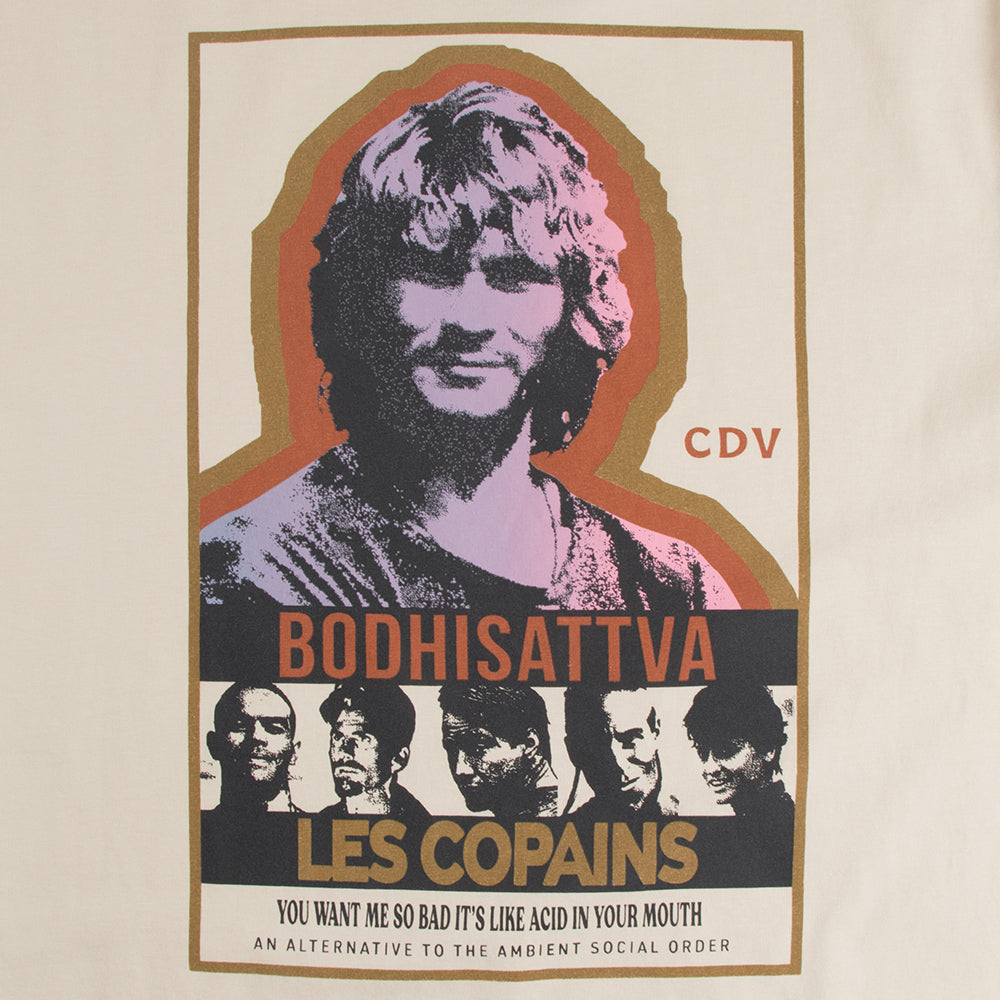 Commune Des Vagues Bodhi Sattiva Mens Tee, Oatmeal, view 4