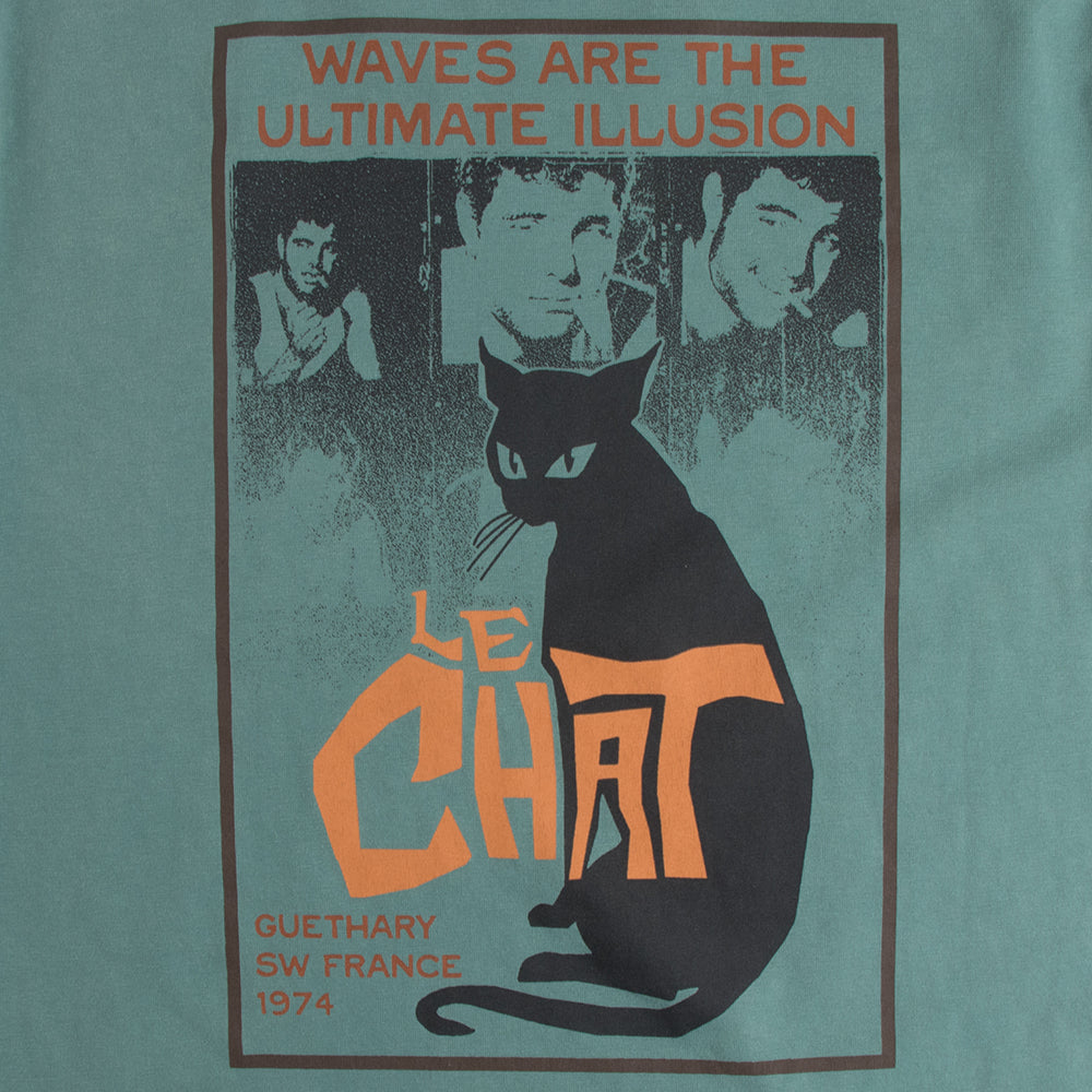Commune Des Vagues Le Chat Mens Tee, North Atlantic, view 5